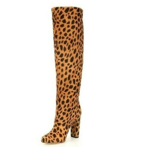 animal print tall boots